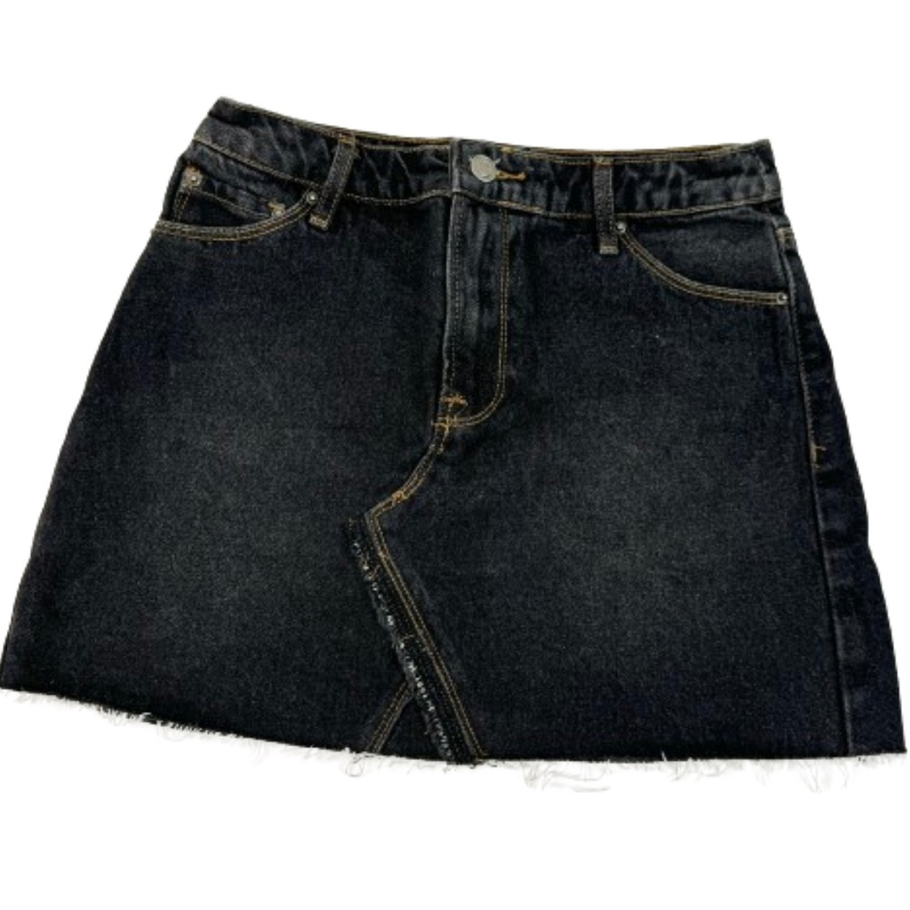 Dark Wash Denim Mini Skirt